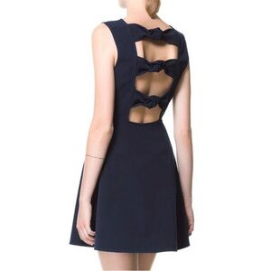 Zara back bow dress